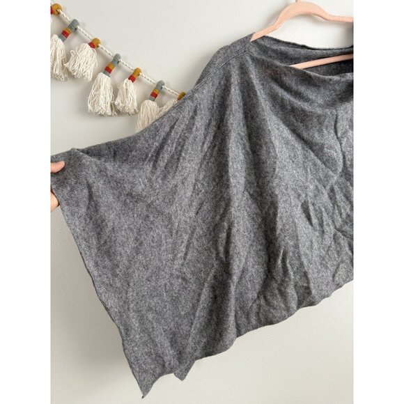 In2 By InCashmere Topper Poncho Heather Gray One Size Cozy Winter Loungewear - Picture 4 of 8